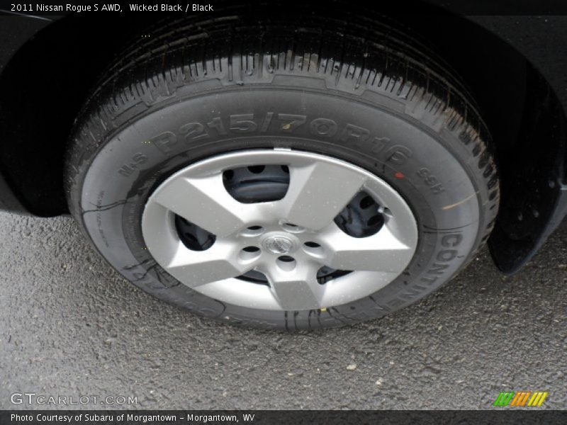 Wicked Black / Black 2011 Nissan Rogue S AWD