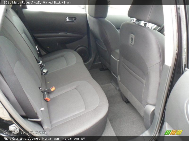 Wicked Black / Black 2011 Nissan Rogue S AWD