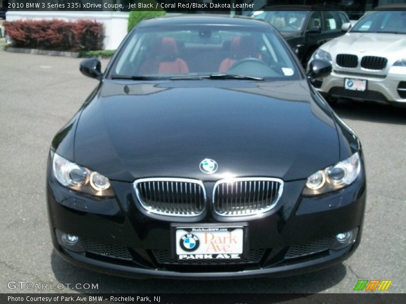 Jet Black / Coral Red/Black Dakota Leather 2010 BMW 3 Series 335i xDrive Coupe