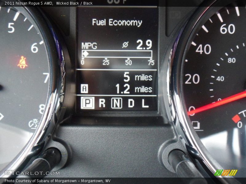 Wicked Black / Black 2011 Nissan Rogue S AWD