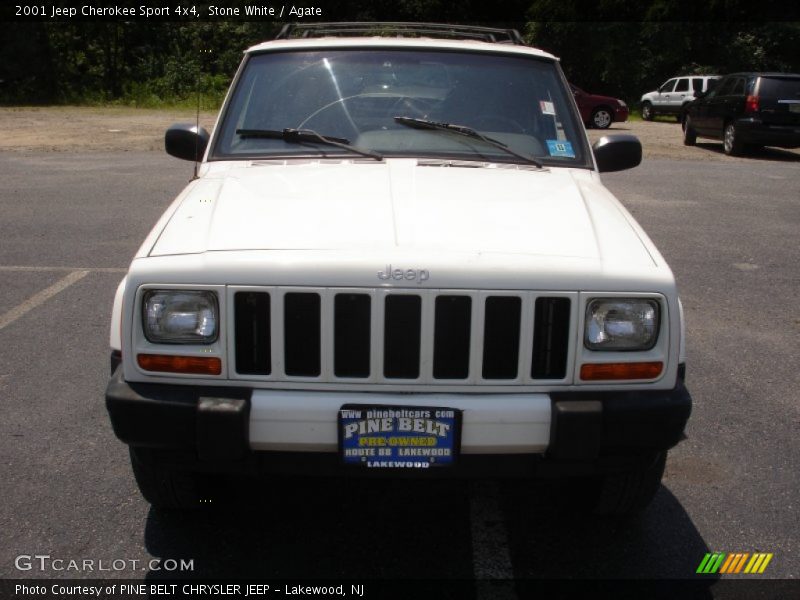 Stone White / Agate 2001 Jeep Cherokee Sport 4x4