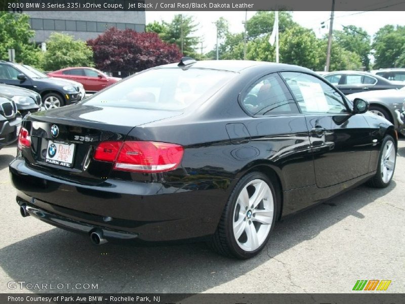 Jet Black / Coral Red/Black Dakota Leather 2010 BMW 3 Series 335i xDrive Coupe