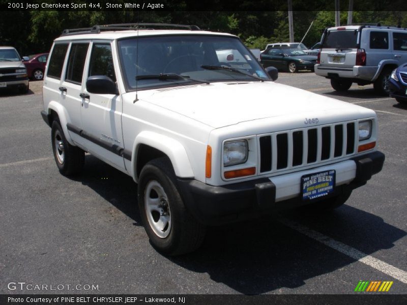 Stone White / Agate 2001 Jeep Cherokee Sport 4x4