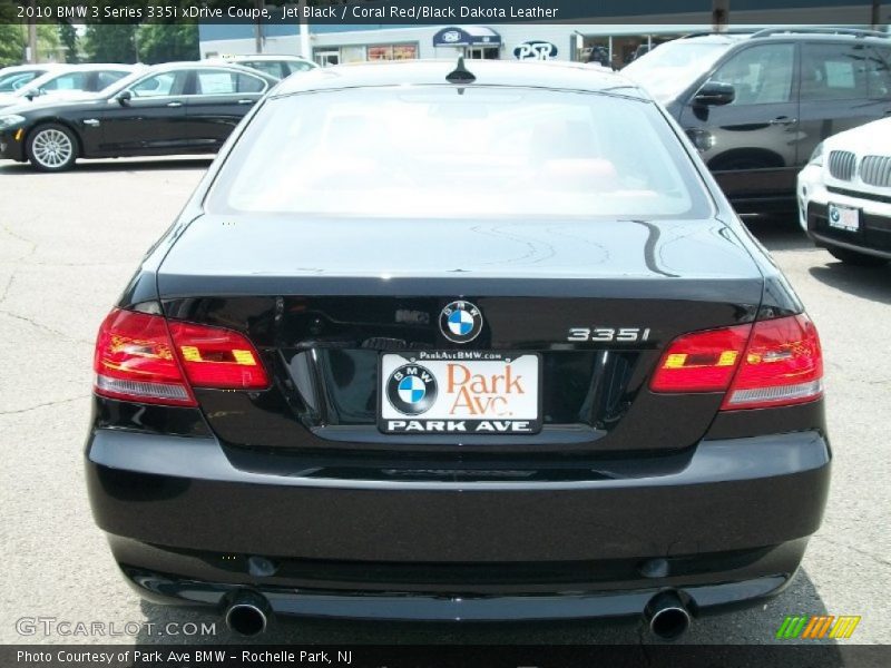 Jet Black / Coral Red/Black Dakota Leather 2010 BMW 3 Series 335i xDrive Coupe