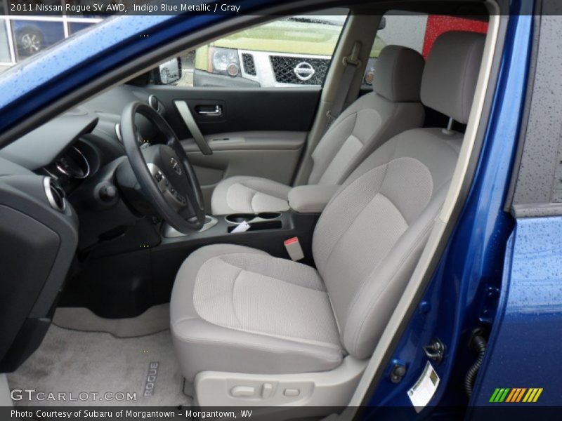 Indigo Blue Metallic / Gray 2011 Nissan Rogue SV AWD