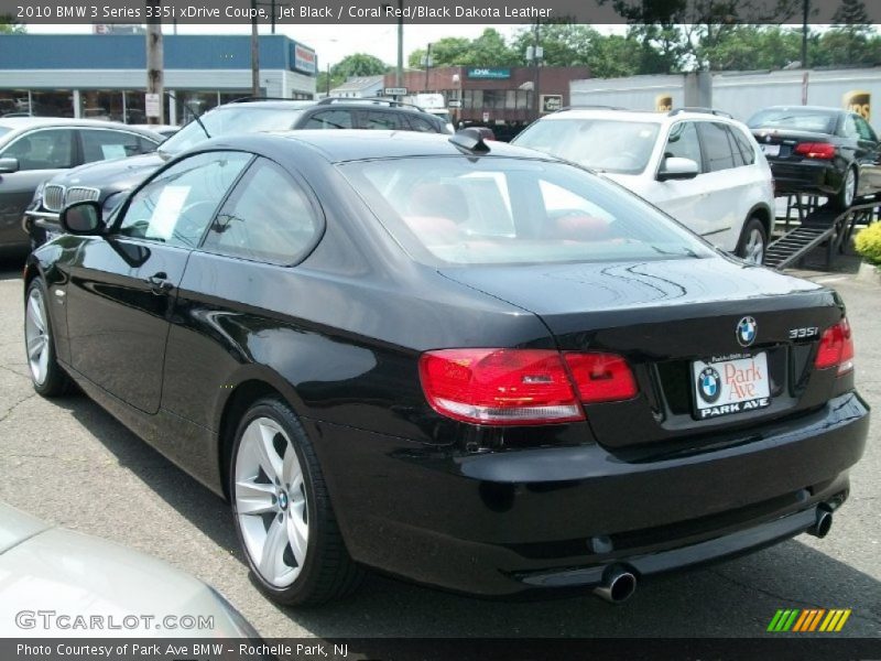 Jet Black / Coral Red/Black Dakota Leather 2010 BMW 3 Series 335i xDrive Coupe