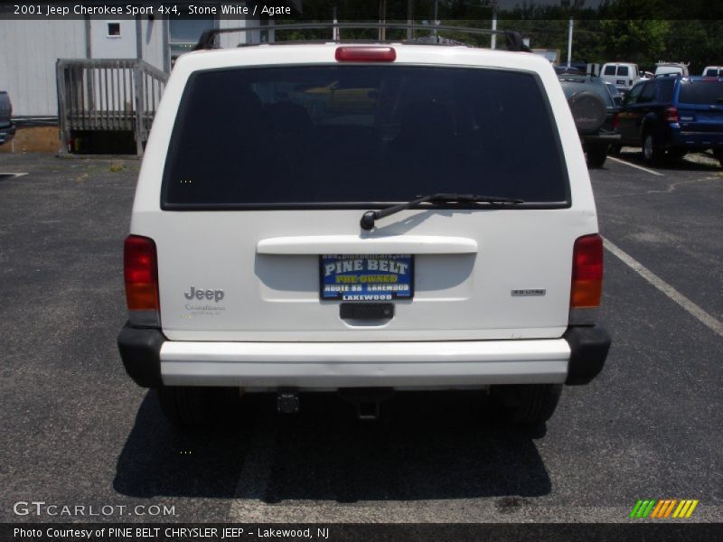Stone White / Agate 2001 Jeep Cherokee Sport 4x4