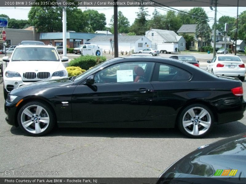 Jet Black / Coral Red/Black Dakota Leather 2010 BMW 3 Series 335i xDrive Coupe