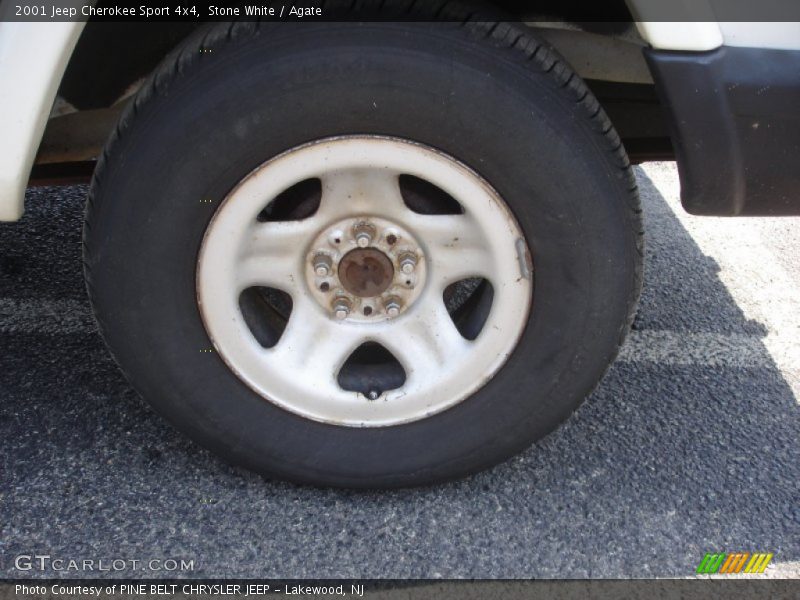 Stone White / Agate 2001 Jeep Cherokee Sport 4x4
