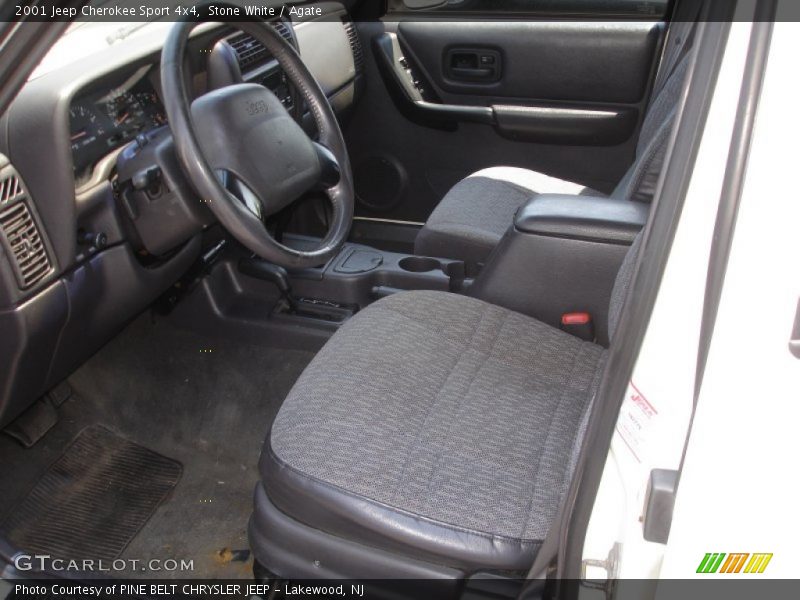 Stone White / Agate 2001 Jeep Cherokee Sport 4x4