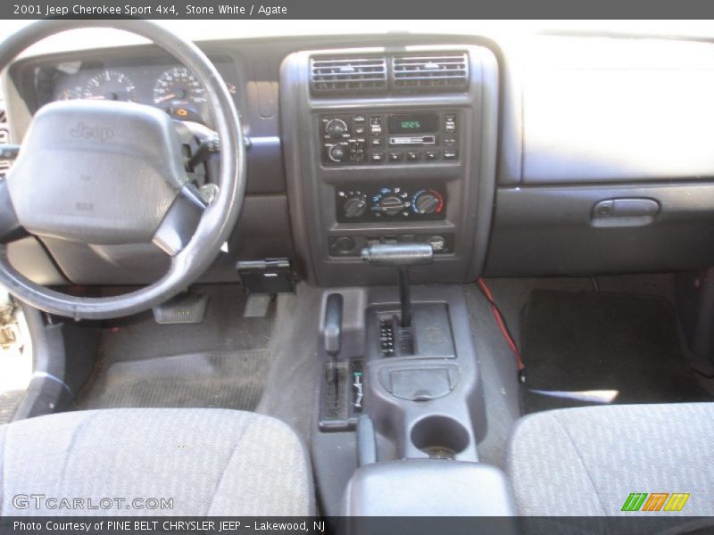 Stone White / Agate 2001 Jeep Cherokee Sport 4x4
