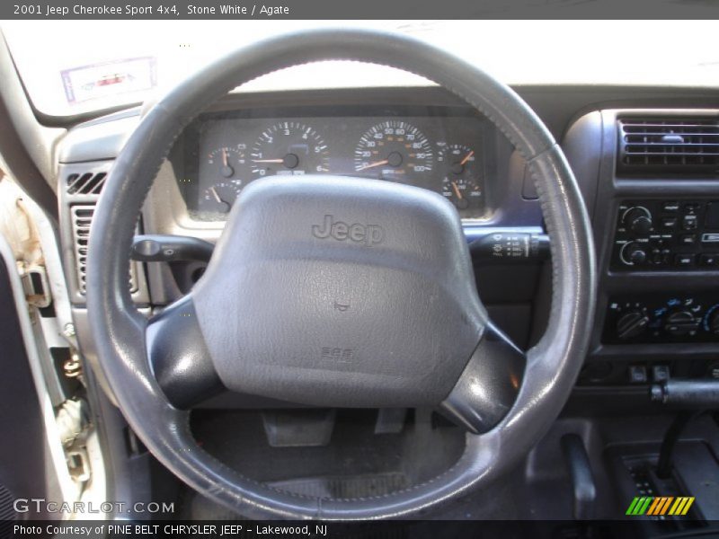 Stone White / Agate 2001 Jeep Cherokee Sport 4x4