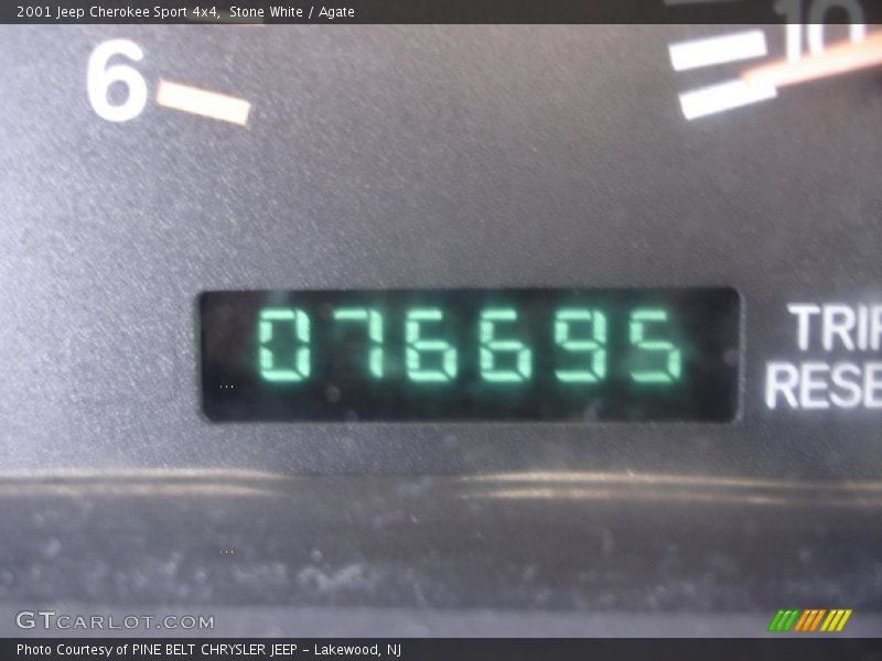 Stone White / Agate 2001 Jeep Cherokee Sport 4x4