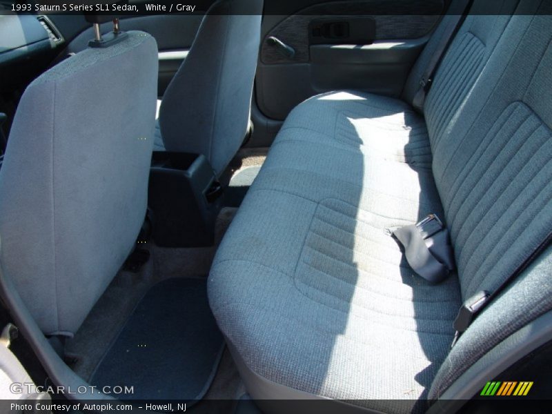 White / Gray 1993 Saturn S Series SL1 Sedan