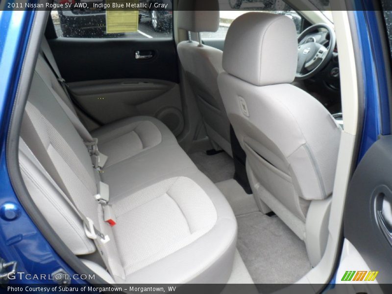Indigo Blue Metallic / Gray 2011 Nissan Rogue SV AWD