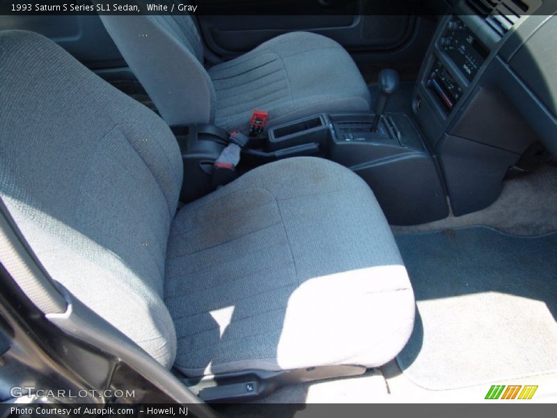 White / Gray 1993 Saturn S Series SL1 Sedan