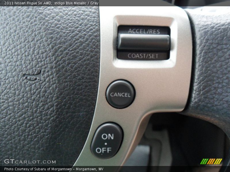 Indigo Blue Metallic / Gray 2011 Nissan Rogue SV AWD