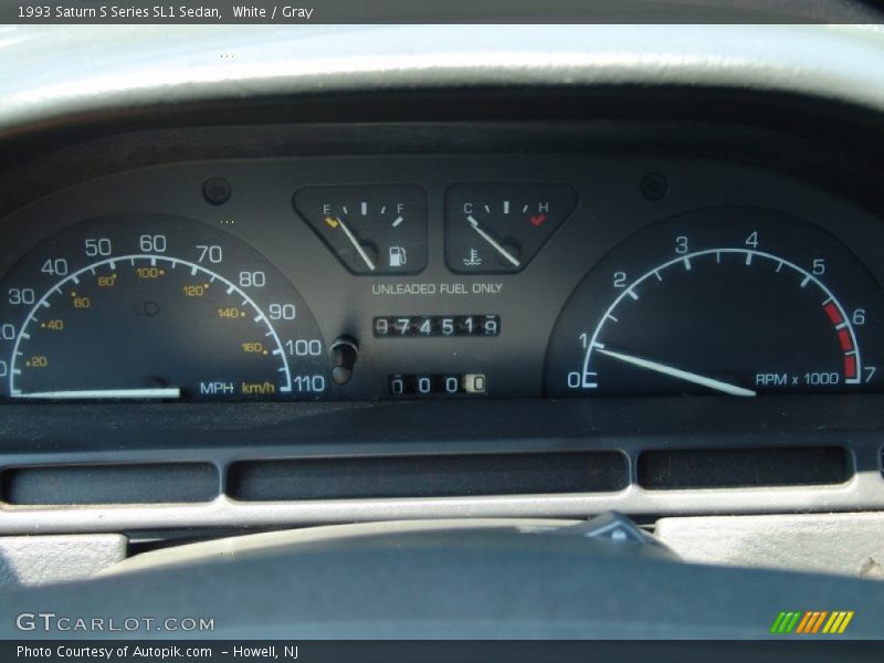  1993 S Series SL1 Sedan SL1 Sedan Gauges