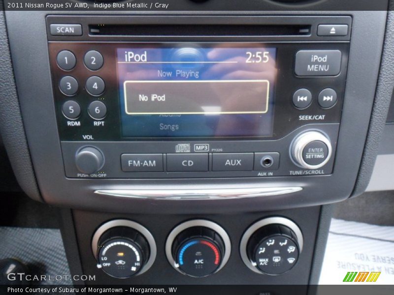 Indigo Blue Metallic / Gray 2011 Nissan Rogue SV AWD