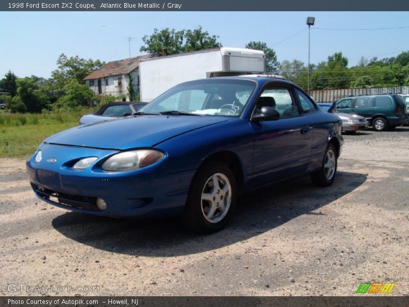 Atlantic Blue Metallic / Gray 1998 Ford Escort ZX2 Coupe