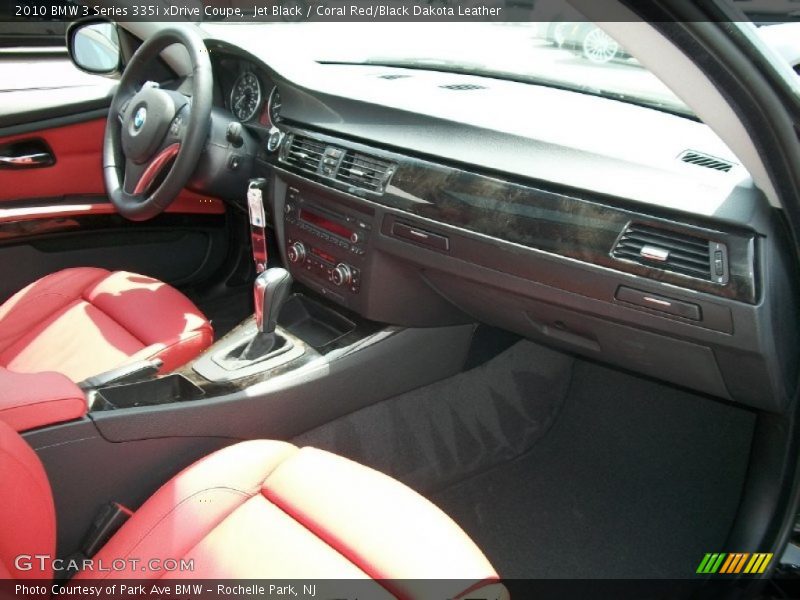 Jet Black / Coral Red/Black Dakota Leather 2010 BMW 3 Series 335i xDrive Coupe