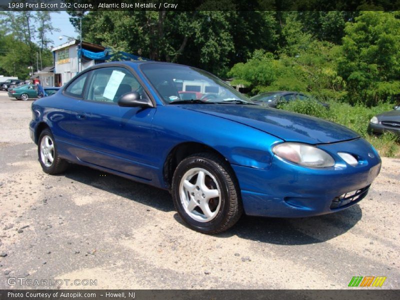 Atlantic Blue Metallic / Gray 1998 Ford Escort ZX2 Coupe