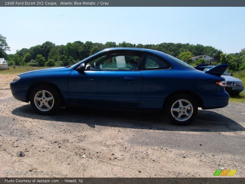 Atlantic Blue Metallic / Gray 1998 Ford Escort ZX2 Coupe