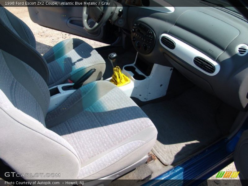 Atlantic Blue Metallic / Gray 1998 Ford Escort ZX2 Coupe