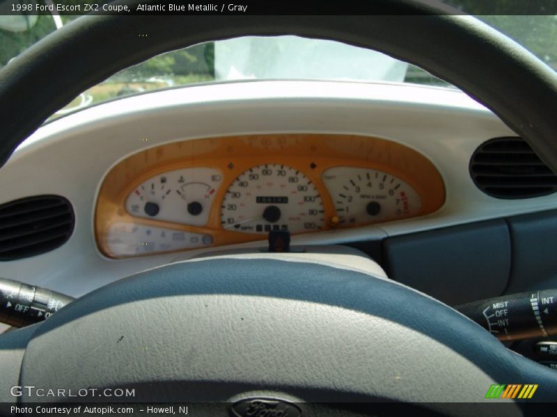 Atlantic Blue Metallic / Gray 1998 Ford Escort ZX2 Coupe