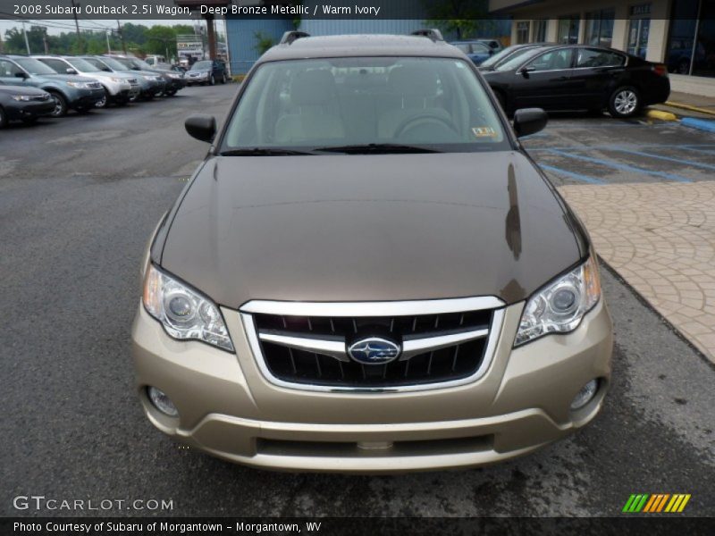 Deep Bronze Metallic / Warm Ivory 2008 Subaru Outback 2.5i Wagon