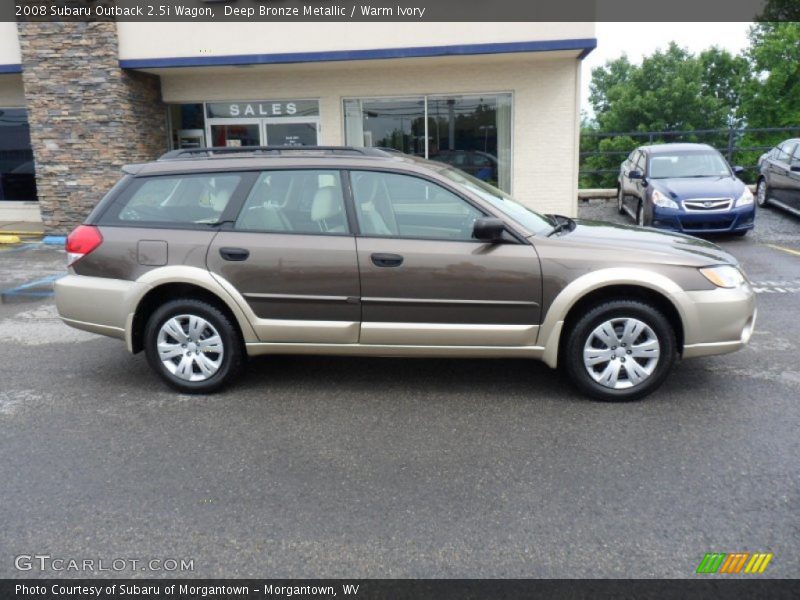 Deep Bronze Metallic / Warm Ivory 2008 Subaru Outback 2.5i Wagon