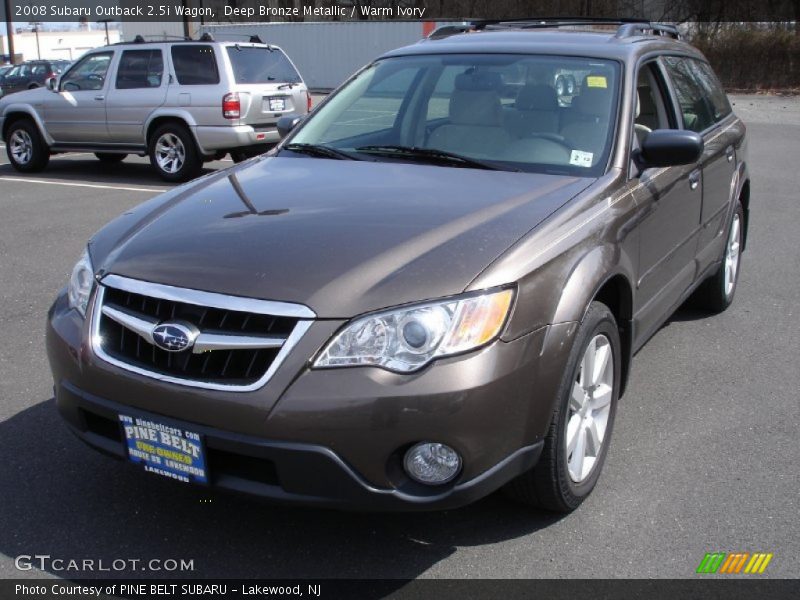 Deep Bronze Metallic / Warm Ivory 2008 Subaru Outback 2.5i Wagon