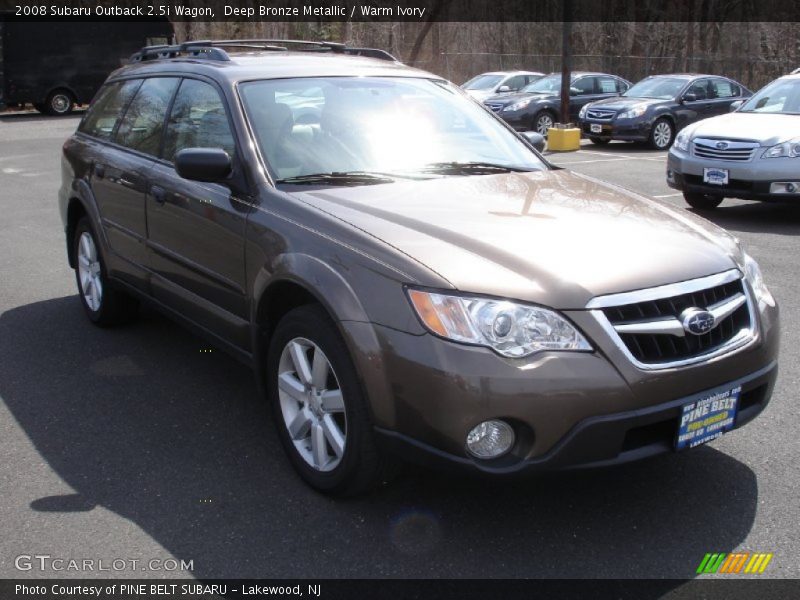 Deep Bronze Metallic / Warm Ivory 2008 Subaru Outback 2.5i Wagon