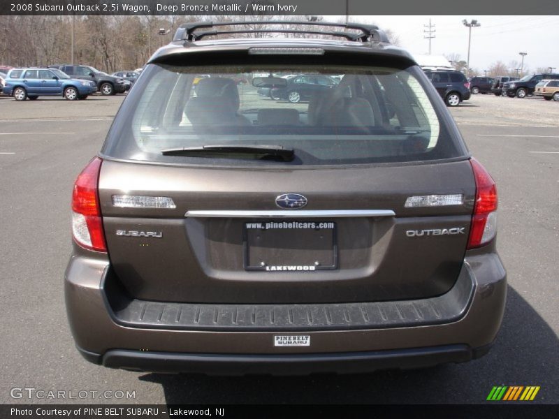 Deep Bronze Metallic / Warm Ivory 2008 Subaru Outback 2.5i Wagon