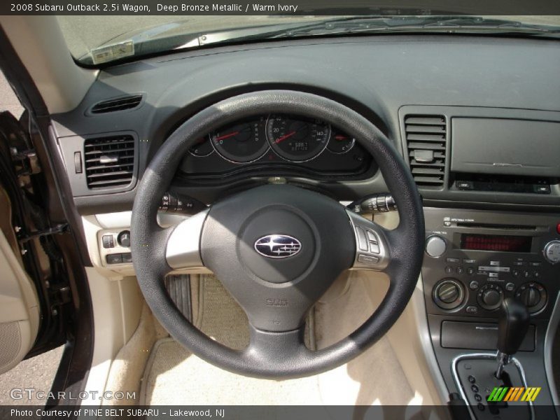 Deep Bronze Metallic / Warm Ivory 2008 Subaru Outback 2.5i Wagon