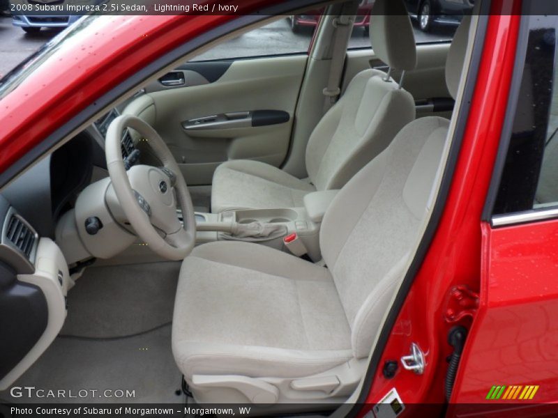 Lightning Red / Ivory 2008 Subaru Impreza 2.5i Sedan