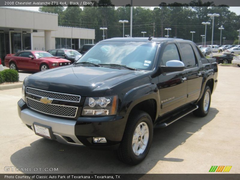 Black / Ebony 2008 Chevrolet Avalanche Z71 4x4