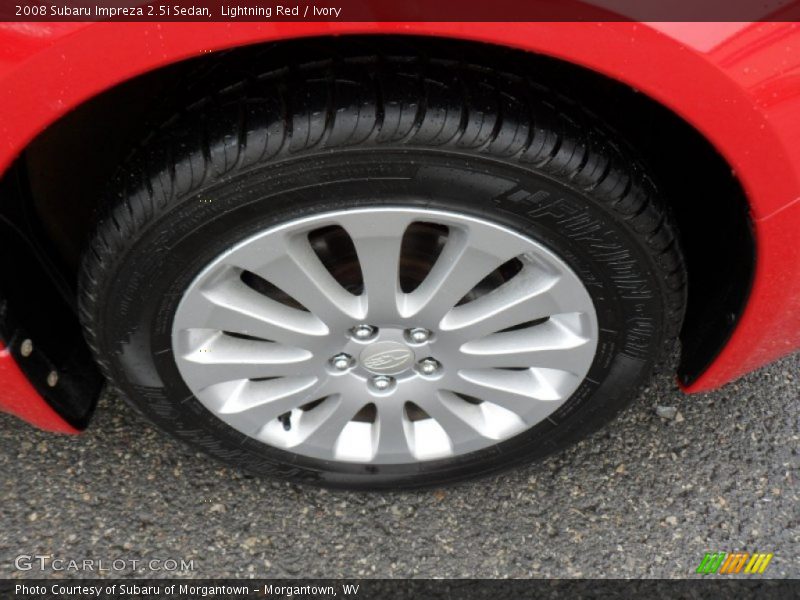 Lightning Red / Ivory 2008 Subaru Impreza 2.5i Sedan