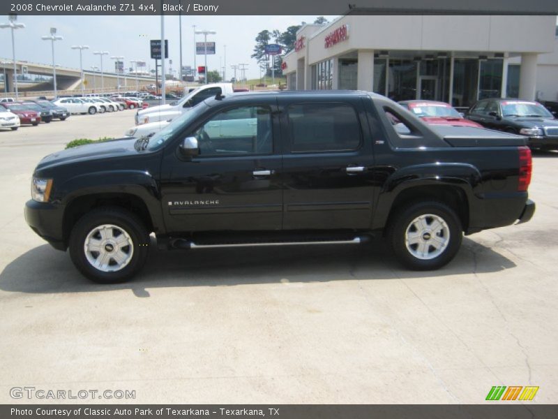 Black / Ebony 2008 Chevrolet Avalanche Z71 4x4