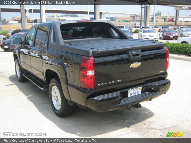 Black / Ebony 2008 Chevrolet Avalanche Z71 4x4