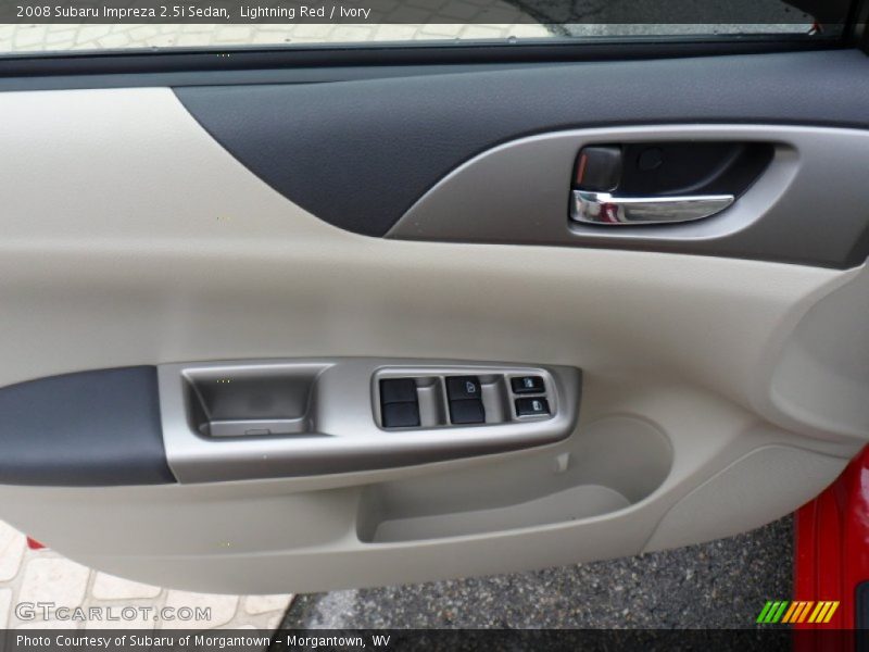 Lightning Red / Ivory 2008 Subaru Impreza 2.5i Sedan
