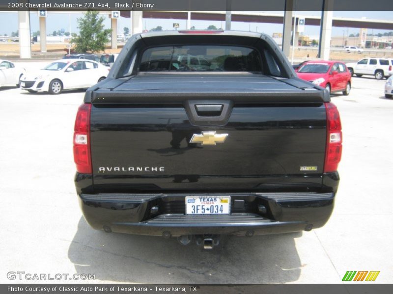 Black / Ebony 2008 Chevrolet Avalanche Z71 4x4