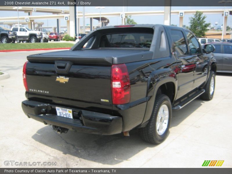 Black / Ebony 2008 Chevrolet Avalanche Z71 4x4