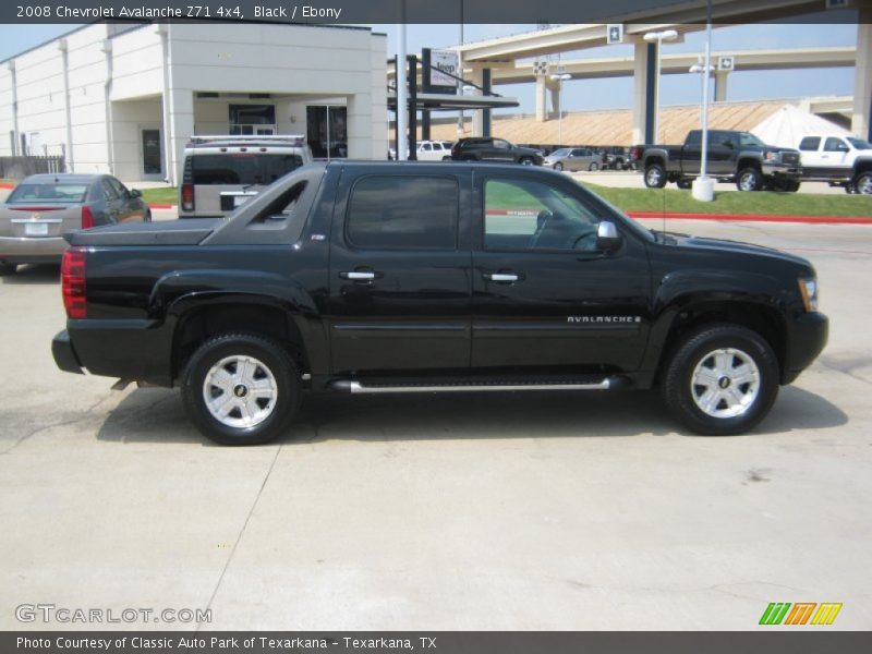 Black / Ebony 2008 Chevrolet Avalanche Z71 4x4