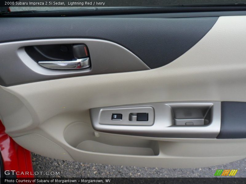 Lightning Red / Ivory 2008 Subaru Impreza 2.5i Sedan