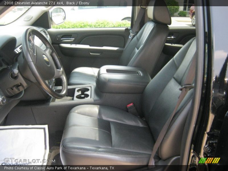  2008 Avalanche Z71 4x4 Ebony Interior