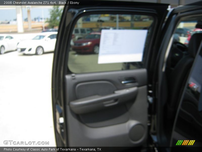 Black / Ebony 2008 Chevrolet Avalanche Z71 4x4