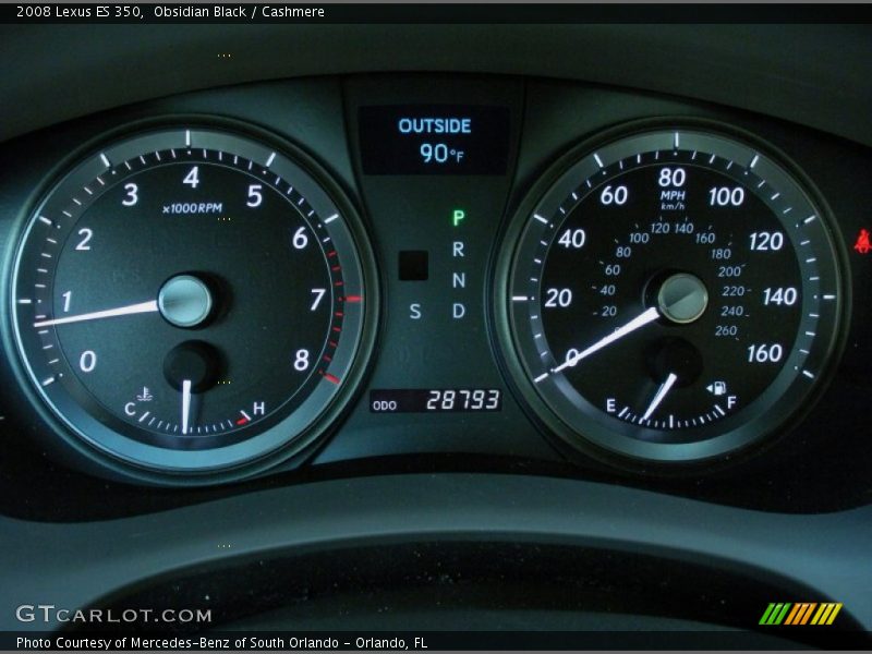 Obsidian Black / Cashmere 2008 Lexus ES 350