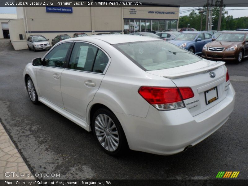 Satin White Pearl / Warm Ivory 2010 Subaru Legacy 2.5 GT Premium Sedan