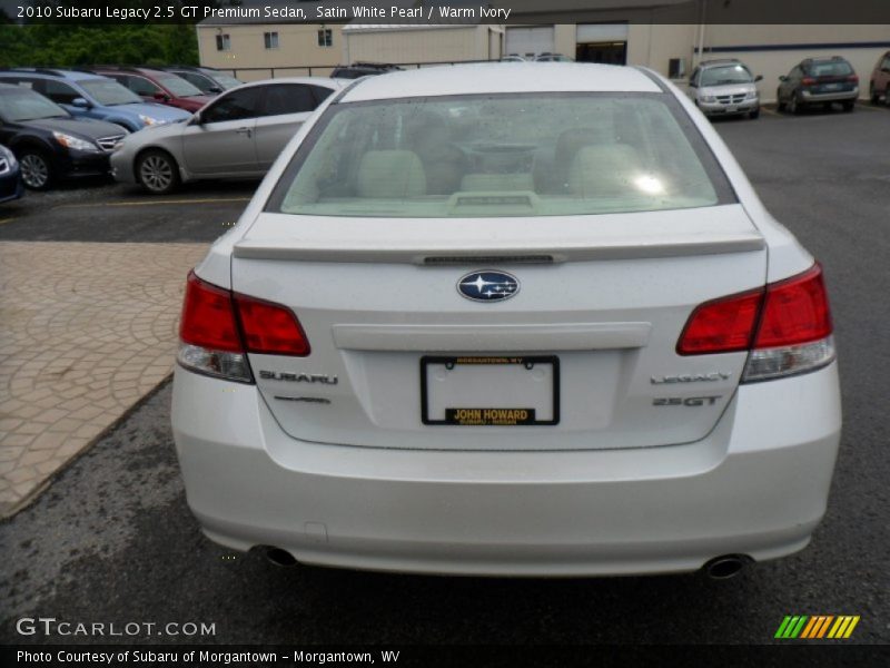 Satin White Pearl / Warm Ivory 2010 Subaru Legacy 2.5 GT Premium Sedan